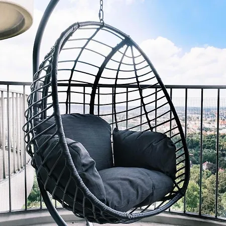 Neu Proud Skyline Im Augsburger Hotelturm 2 Balkone Апартаменты Аугсбург